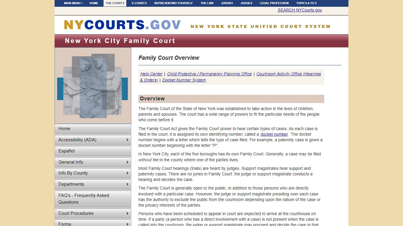 Family Court Overview | NYCOURTS.GOV - Judiciary of New York